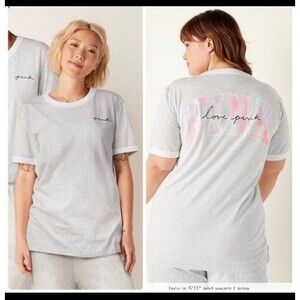 VS PINK CAMPUS TEE SHIRT RINGER FREYA TIE DYE M